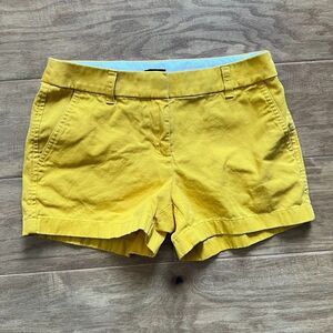 J.Crew Factory 3.5" Classic Chino Short Women's Size 2 Yellow